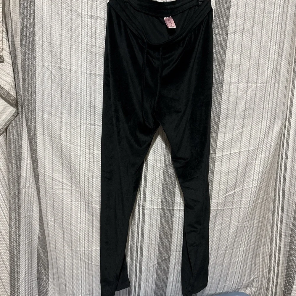 Juicy Couture Black Rhinestone Track Pants - Picture 2 of 8